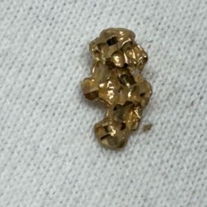Vintage 14K Yellow Gold Charm Textured Nugget